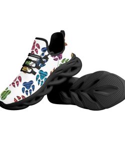 Custom Pet personalization Dog Paw Shoes Sneakers  Colorful Paw Print Sneakers  Comfortable Casual Footwear  Unique Dog Lover Gift - Image 5