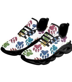 Custom Pet personalization Dog Paw Shoes Sneakers  Colorful Paw Print Sneakers  Comfortable Casual Footwear  Unique Dog Lover Gift - Image 7