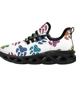 Custom Pet personalization Dog Paw Shoes Sneakers  Colorful Paw Print Sneakers  Comfortable Casual Footwear  Unique Dog Lover Gift - Image 6