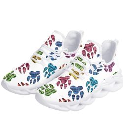 Custom Pet personalization Dog Paw Shoes Sneakers  Colorful Paw Print Sneakers  Comfortable Casual Footwear  Unique Dog Lover Gift - Image 4